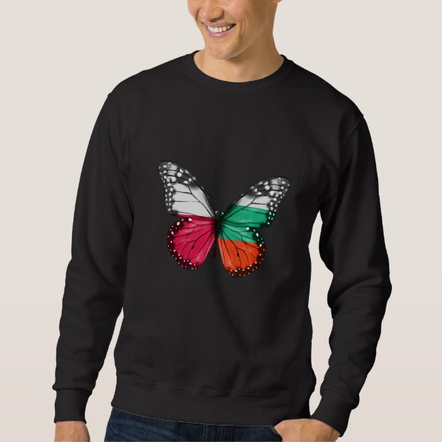 Moletom Borboleta de Bandeira Búlgara Polonesa (Frente)