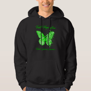 Moletom Borboleta Faith Hope ama Síndrome de Kabuki Awaren