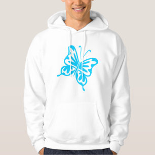 Moletom Borboleta Retroativa - Azul-Céu