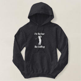 Moletom Bordado Com Capuz eu preferencialmente ir" Encantada de Golf