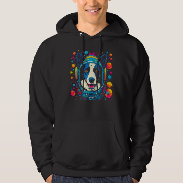 Moletom Border Collie Dog in Space Astronaut (Frente)