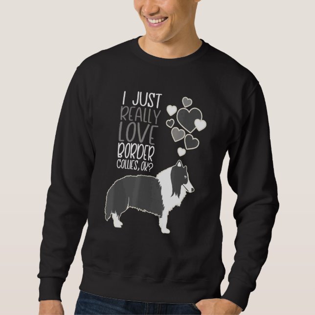 Moletom Border Collie - Eu Adoro Collies Fronteiriços (Frente)