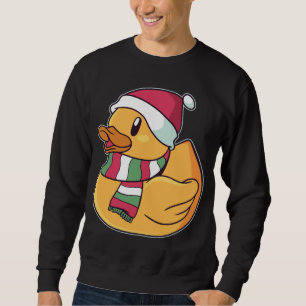 Moletom Borracha do Xmas Duckie Duck Dom de Natal Bonito