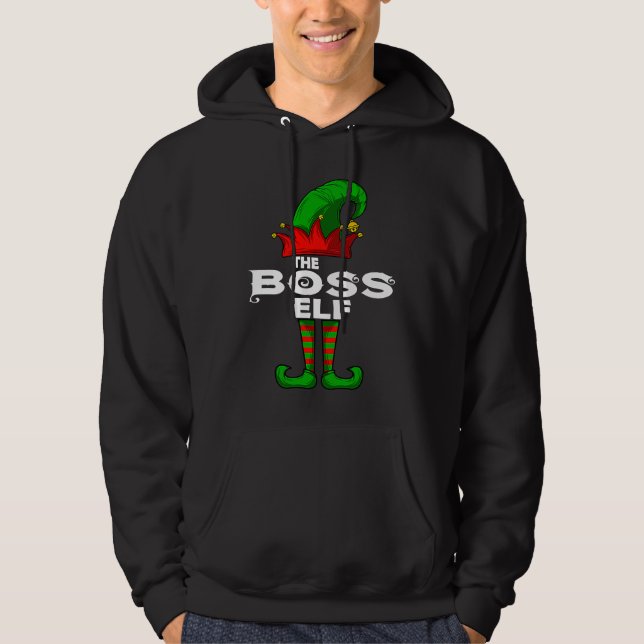 Moletom BOSS Elf Family Christmas Group Matching PJ (Frente)