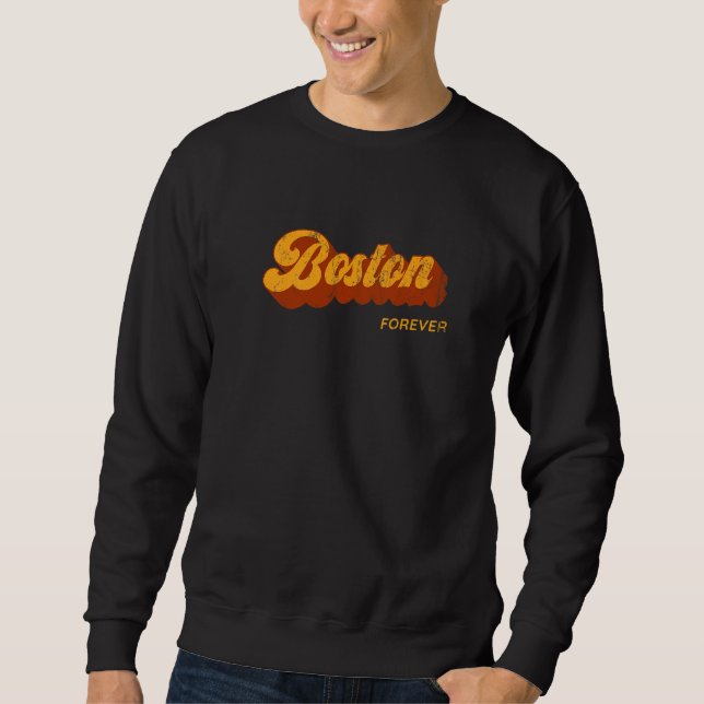 Moletom Boston Forever Residente Massachusetts Mães Locais (Frente)