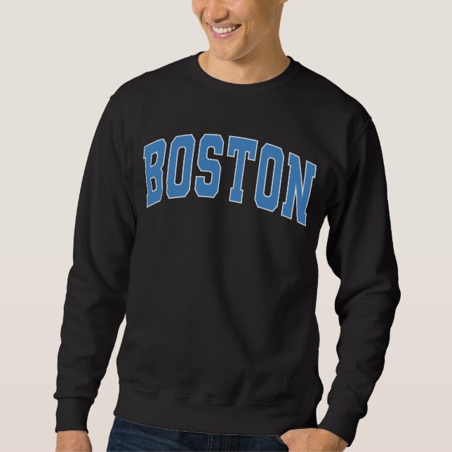 Moletom Boston Massachusetts Vintage College Style  (Frente)