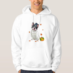 Moletom Boston Terrier Ação de Graças Figurino Peregrino T