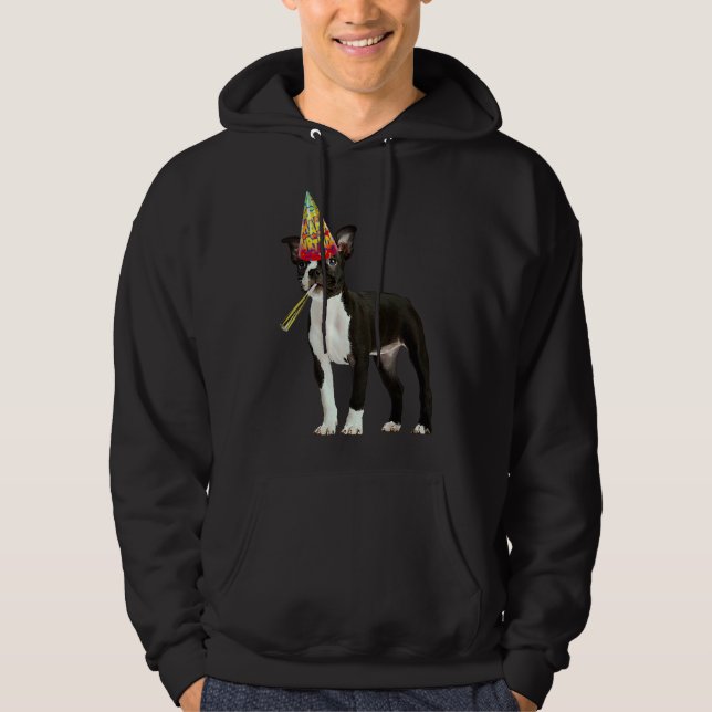 Moletom Boston Terrier Birthday (Frente)