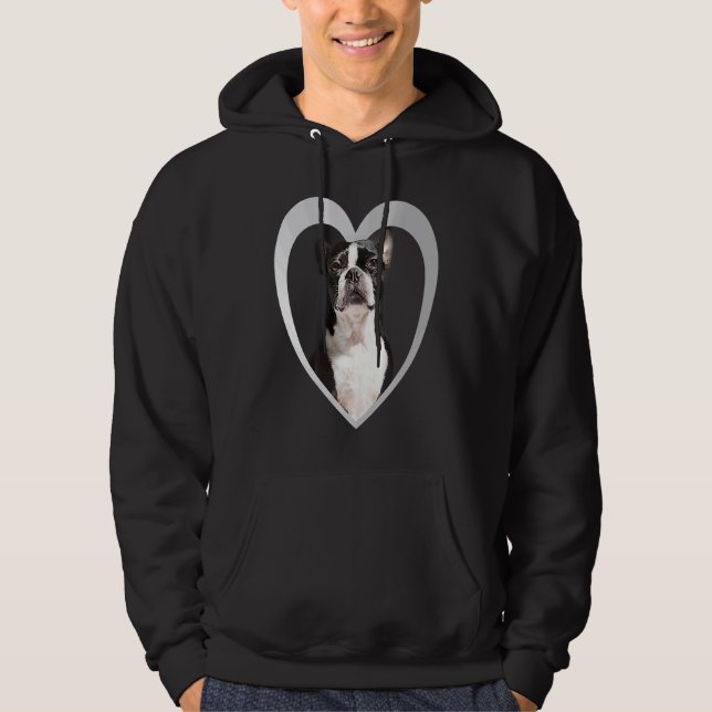Moletom Boston Terrier  Dog Heart   Terrier  Boston Terrie (Frente)