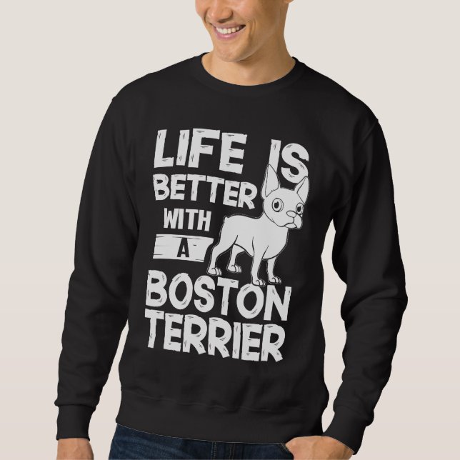 Moletom Boston Terrier Dog Puppies Owner Lover 2 (Frente)