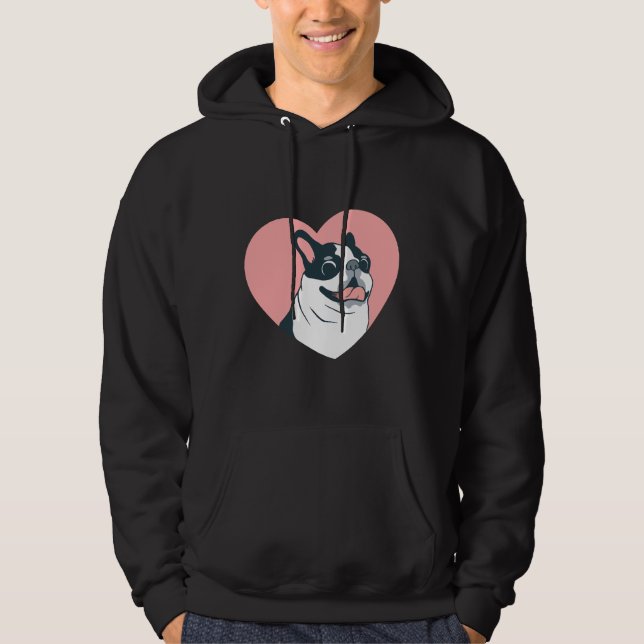 Moletom Boston Terrier Love 168 (Frente)