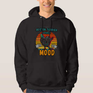 Moletom Boston Terrier Mood Moody Dabbing Vintage Retro