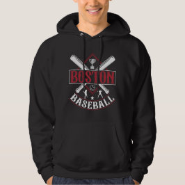 Moletom Boston Vermelho Jogando Beisebol