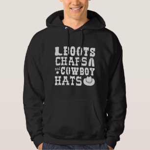 Moletom Botas, Perneiras e Chapéus de Cowboy