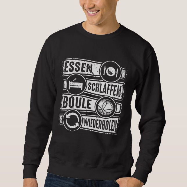 Moletom Boule Essen Sleep Repeat Petanque Boules (Frente)