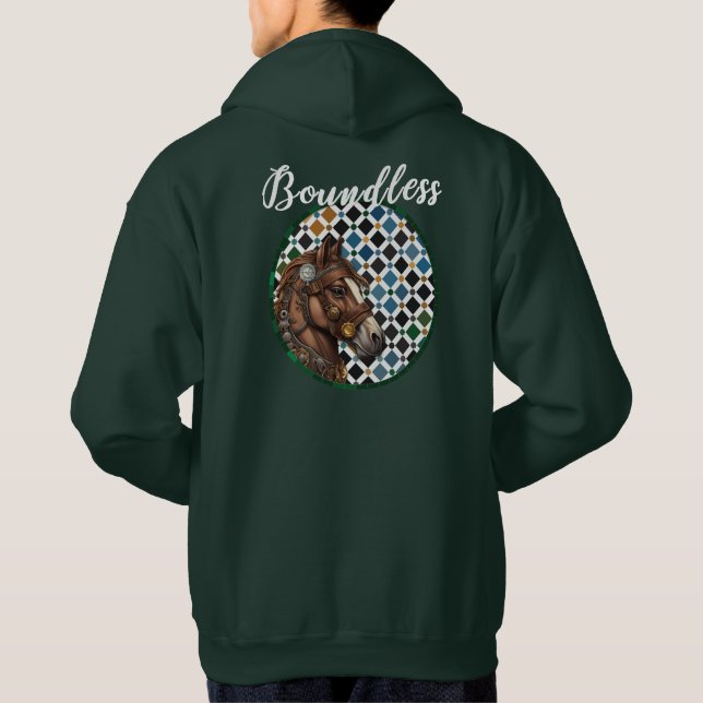 Moletom Boundless Horse Hoodie – Alhambra Geometric Art Ba (Verso)