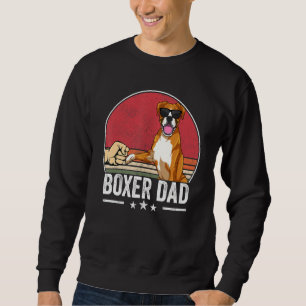 Moletom Boxer Pai Cachorro Cachorro Roupa Retro Sunset Par