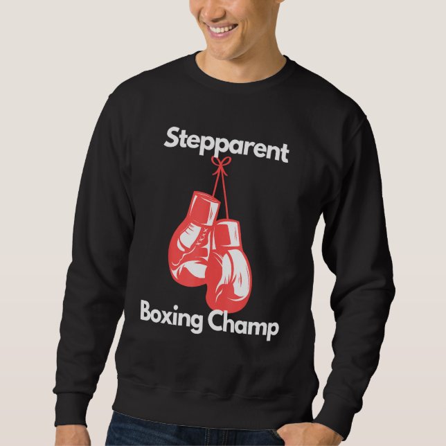 Moletom Boxing Champ Stepparent Boxing Gloves Niece Day (Frente)