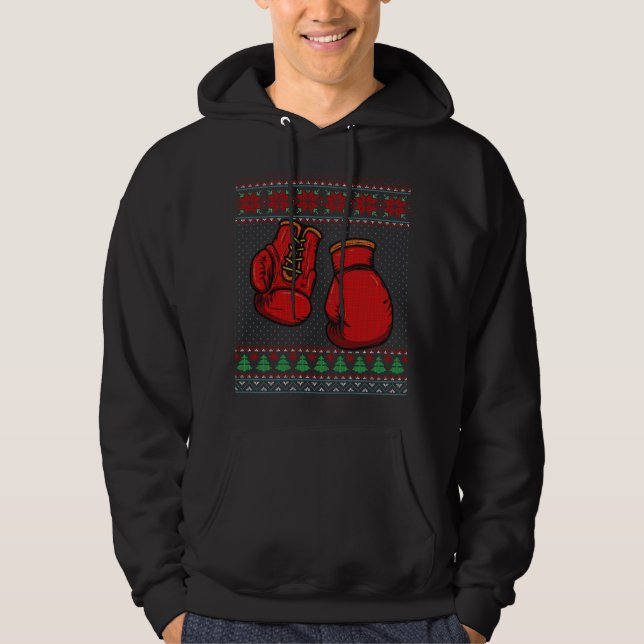Moletom Boxing Luvas Feia Doce Natal (Frente)