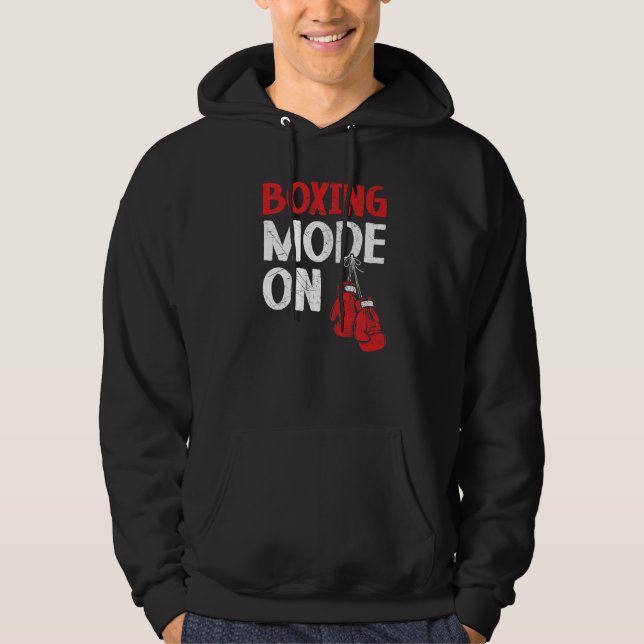 Moletom Boxing Mode On Professional Boxer Knockout Puncher (Frente)