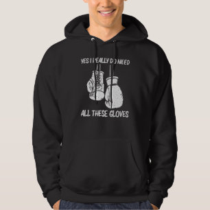 Moletom Boxing Para Homens Mulheres A Puxar Luvas De Boxer