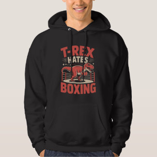Moletom Boxing T-Rex Dinosaur T-Rex Hates Boxing