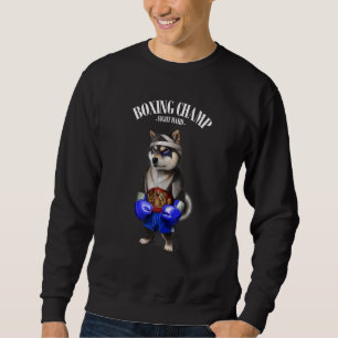 Moletom Boxion Champion Black Shiba Dog Fighter 1
