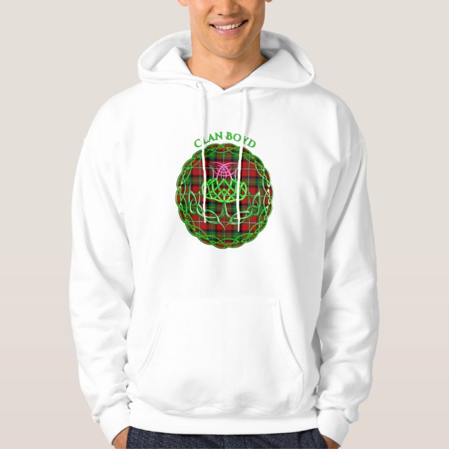 Moletom Boyd Scottish Tartan Celtic Thistle (Frente)