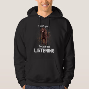 Moletom Boykin Spaniel Dog Eu Ouço Você Não Ouvir