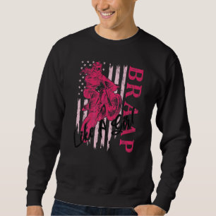 Moletom Braap Como Uma Garota Motocross Corrida De Bicicle