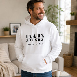 Moletom Branco Personalizado de Pai Moderno