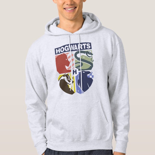 Moletom Brasão Estampado Vintage HOGWARTS™ (Frente)
