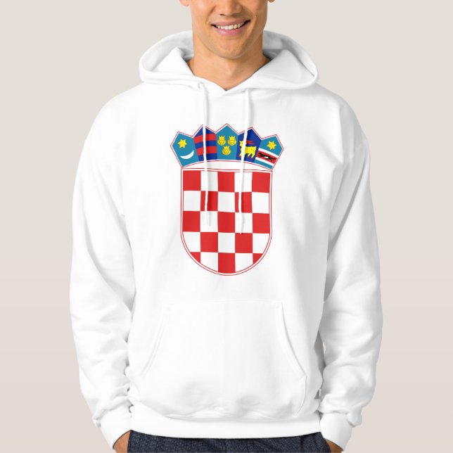 Moletom Brasão hora Hrvatska de Croatia (Frente)