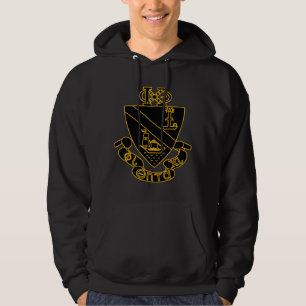 Moletom Brasão Phi Chi Theta   Dourado e Preto