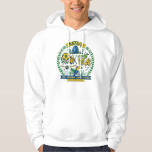 Moletom Brasil Culture Badge Cafe Samba Futebol Amazonia