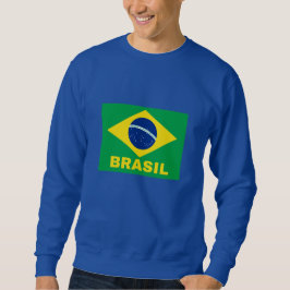 Moletom Brasil na bandeira brasileira