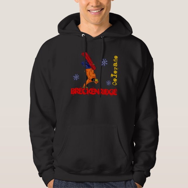 Moletom Breckenridge Colorado cara hoodie (Frente)