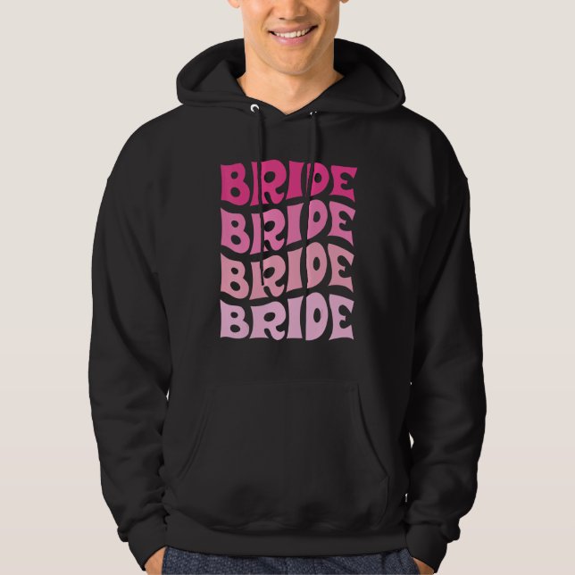 Moletom Bride I Do Crew Retro Bachelorette Party Bride Bri (Frente)