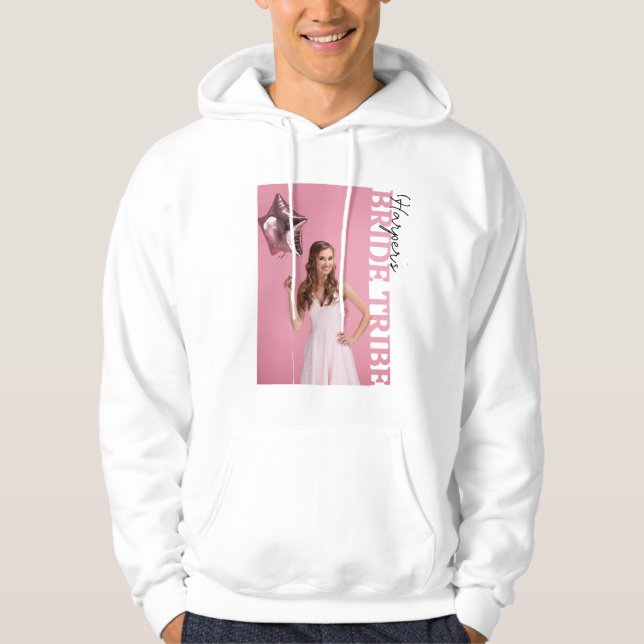 Moletom Bride Tribe Photo Hoodie | Personalised Hen Party  (Frente)