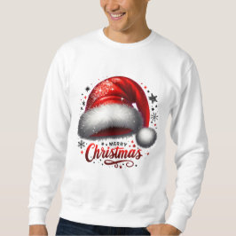 Moletom Brilho de Chapéu de Papai Noel Escarlate