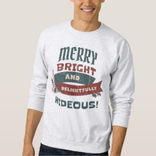 MOLETOM BRILHO DE FELIZ DE NATAL ÚTIL E HIDEOSO