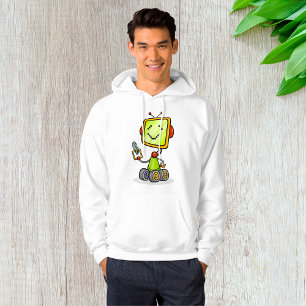 Moletom Brincadeira de desenho em quadrinhos de robô AI Te