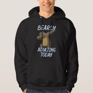 Moletom Brinde Adultando Hoje Engraçado Dabbing Bear Urso 