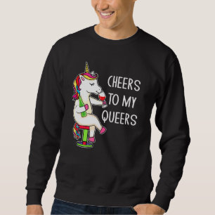 Moletom Brindes aos Meus Queers Ditos Lgbtq Gays Unicórnio