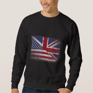 Moletom British American Flag Excelente UK Union Jack .