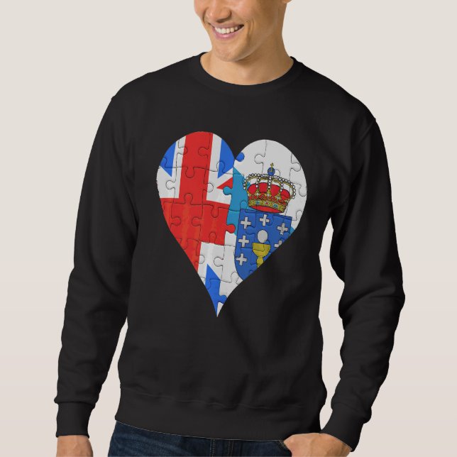 Moletom British Galegi Flag Heart (Frente)