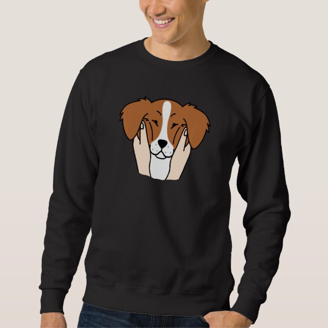 Moletom Brittany Spaniel Chubby Cheeks Dog (Frente)