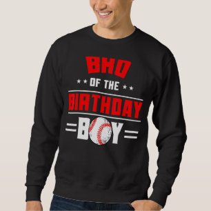 Moletom Bro Do Bairthday Boy Baseball Theme Family Bday