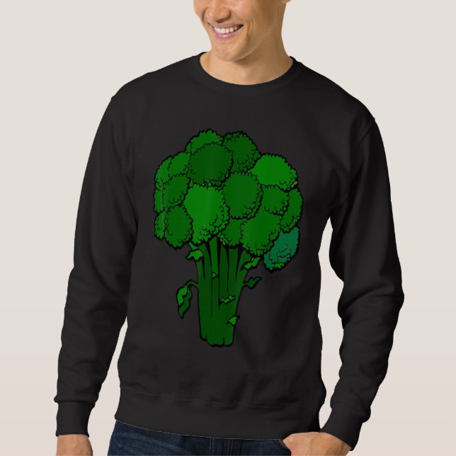 Moletom Broccoli é vegetariano gráfico divertido da vida (Frente)