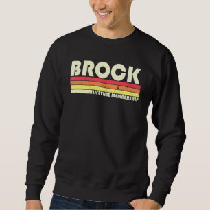 Moletom Brock Surname Retro Vintage 80s 90s Aniversário Re